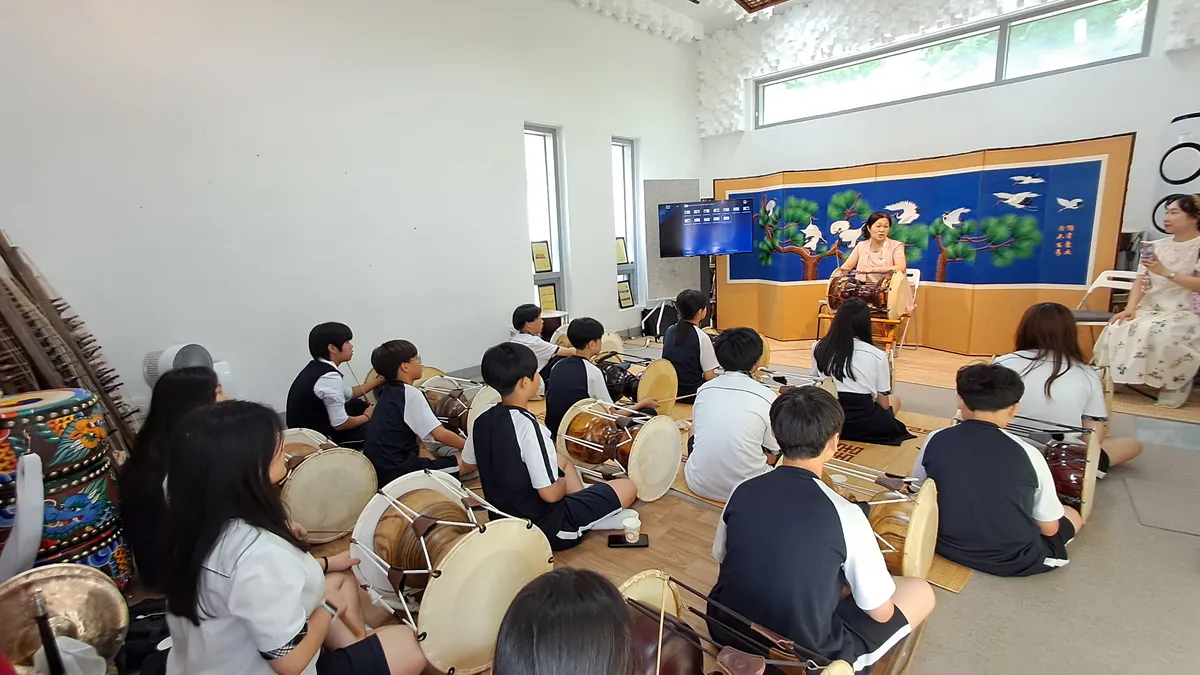 김포국악원에서 수강중인 아이들