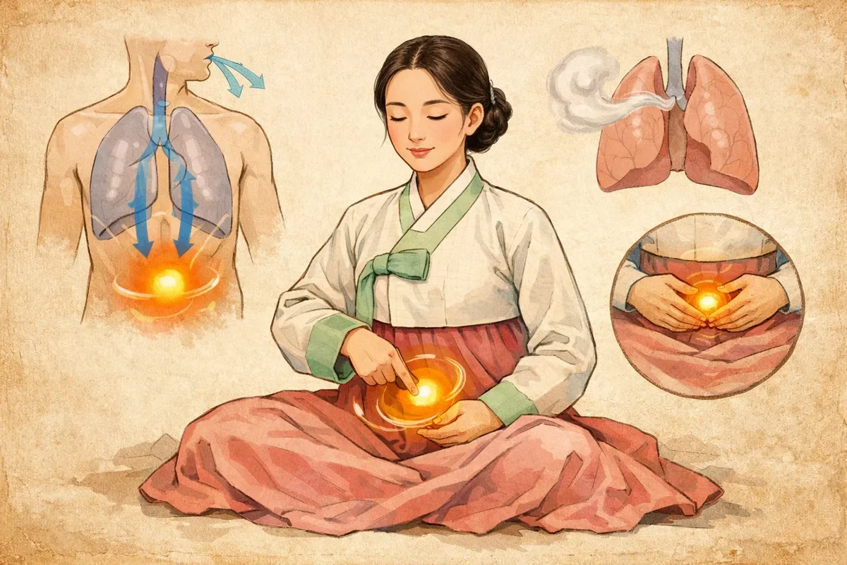 단전을 설명하는 그림